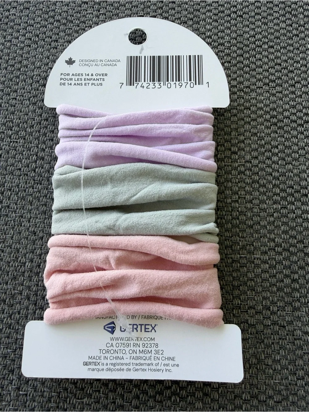 Sophi Pastel Hair Elastics - Lavender, Mint & Blush (3 Pack)
